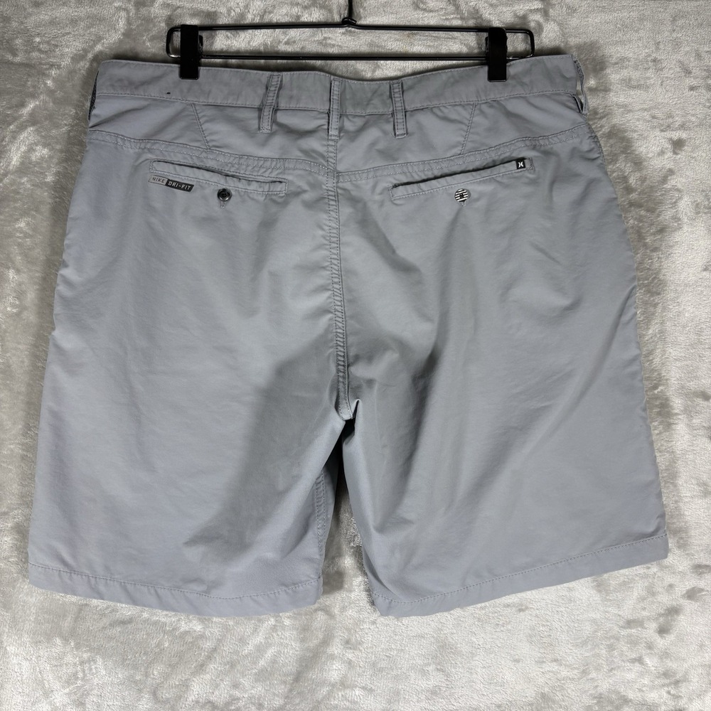 Hurley Nike DRI-FIT Mens Flat Front Shorts‎ Gray 36 Beach Coastal Athleisure - Picture 11 of 13
